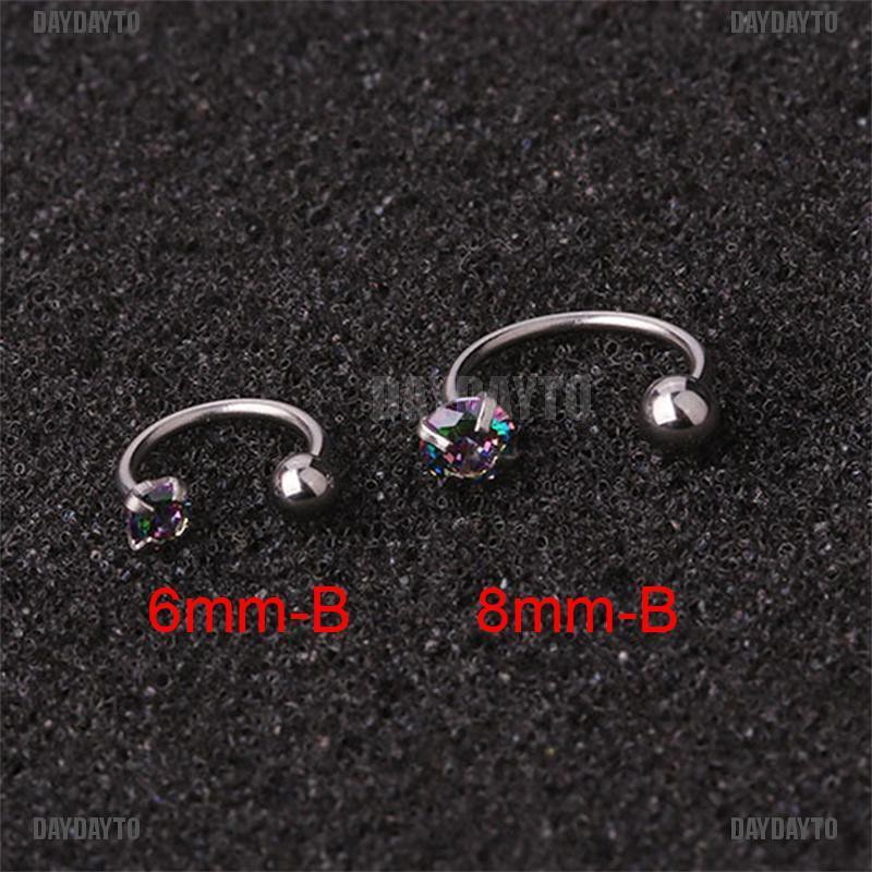 1 Khuyên Xỏ Sụn Tai Đính Đá Zircon Thời Trang