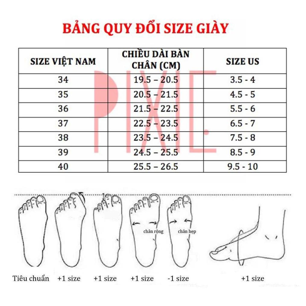 🇪🇬🇧🇶 Giày Sandal Cao Gót 5cm Quai Dán Đế Gỗ Pixie 5245