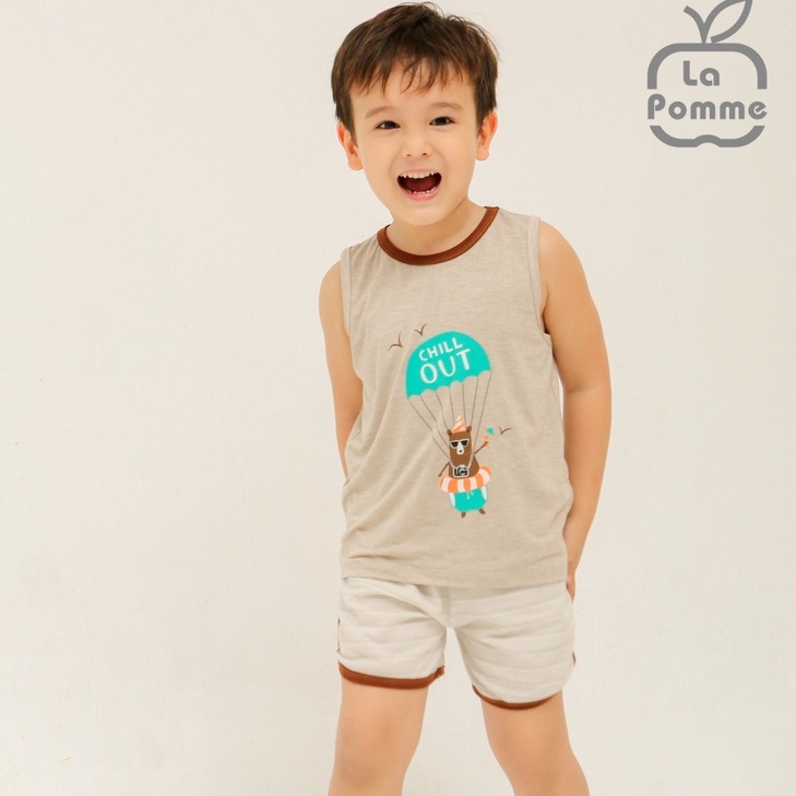 AS012 Bộ ba lỗ Lapomme cho bé Nhảy dù