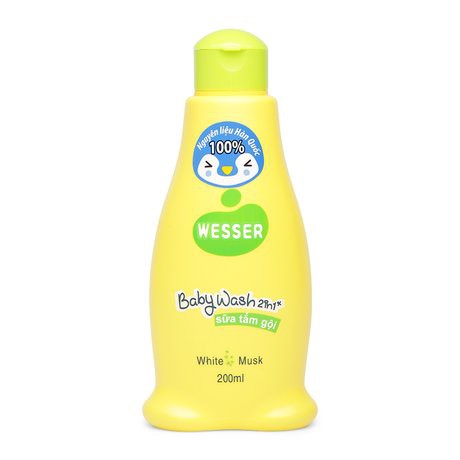 [CHÍNH HÃNG] Sữa tắm gội em bé Wesser