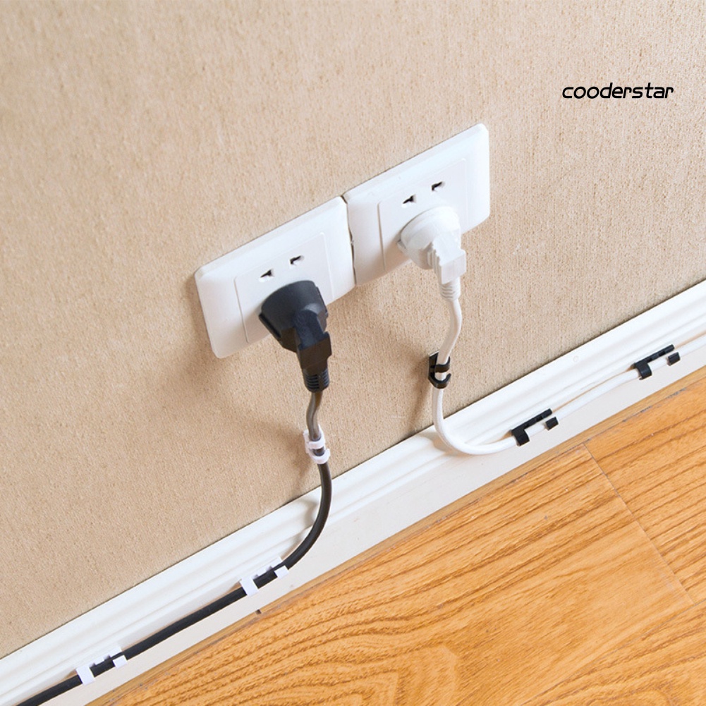 Set 20 Kẹp Giữ Dây Cáp Tự Dính Giá Đỡ