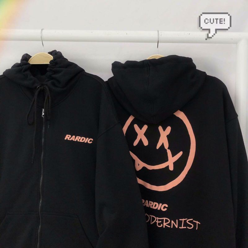 Áo khoác Nỉ bông Hoodie zip RARDIC Form Rộng (Ảnh thật) | BigBuy360 - bigbuy360.vn