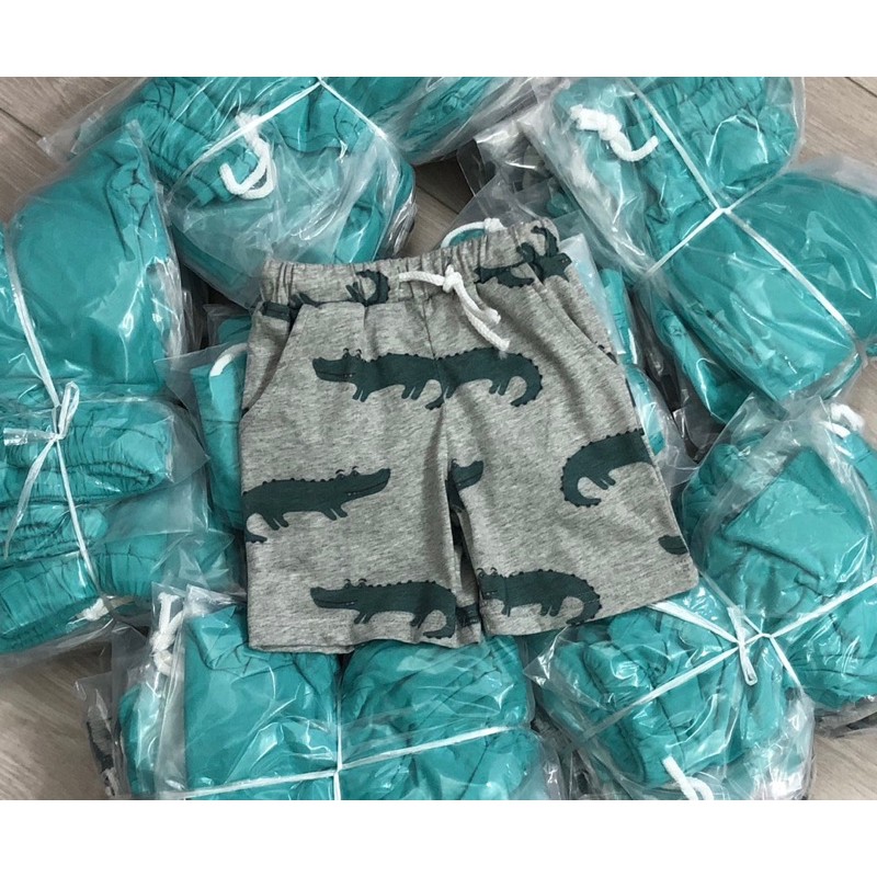 Quần short cá sấu HM 1-6Y (có ảnh thật)