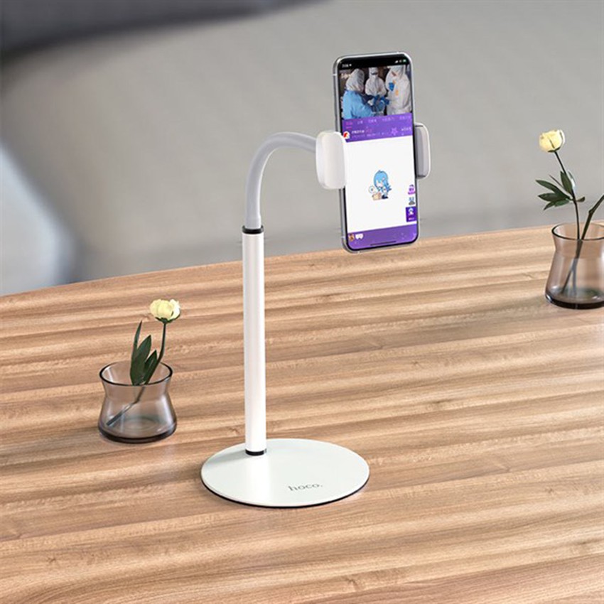 Giá đỡ điện thoại để bàn hợp kim nhôm cao cấp Hoco PH28, sử dụng đa năng tiện dụng, phụ kiện tương thích nhiều thiết bị | BigBuy360 - bigbuy360.vn