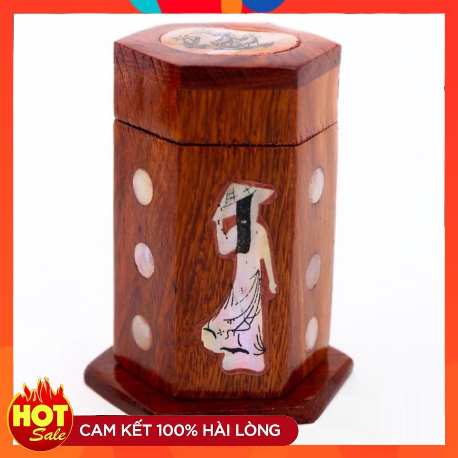 ((MIỄN SHIP)) LỌ TĂM GỖ KHẢM TRAI CAO CẤP