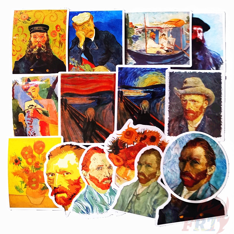 ❉ Famous Paintings &amp; Celebrity Series 01 Stickers ❉ 50Pcs/Set DIY Fashion Decals Doodle Stickers