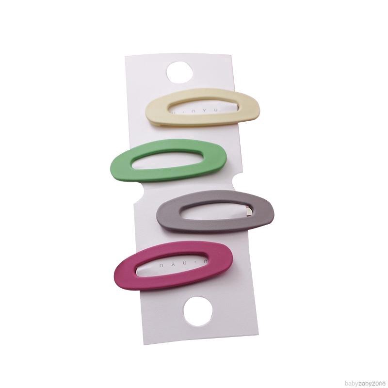 Set 4 kẹp tóc nhiều màu phối hình thỏ ngôi sao dễ thương cho bé gái