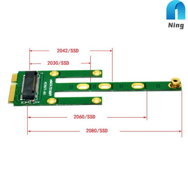 Thẻ Chuyển Đổi mSATA Sang M2 NGFF 6.0 Gb / s NGFF M2 SATA Bus SSD B Cho Máy Tính mSATA M2