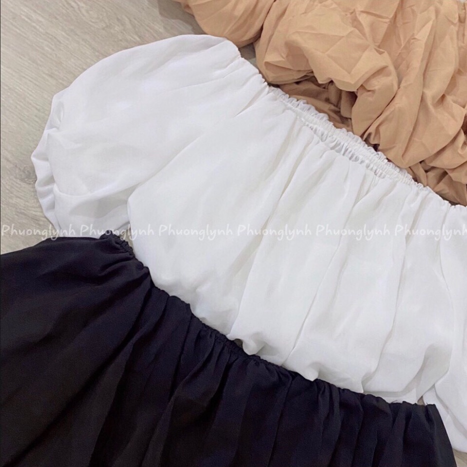 Áo trễ vai tay bồng 2 lớp (kèm video thật) MS36/GN40 | BigBuy360 - bigbuy360.vn