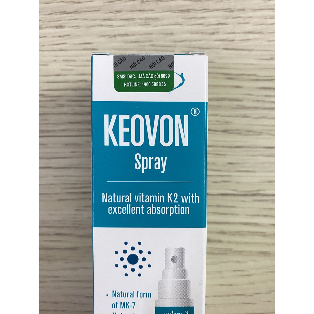 Vitamin Keovon K2 Mk7 Dạng Xịt Giúp Hấp Thu Chuyển Hóa Tối Đa Canxi Cho Bé Từ Sơ Sinh