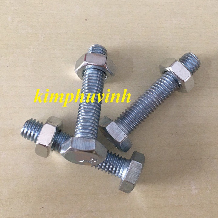 20 BỘ -  8X40mm BULONG LỤC GIÁC - BULON 8LI