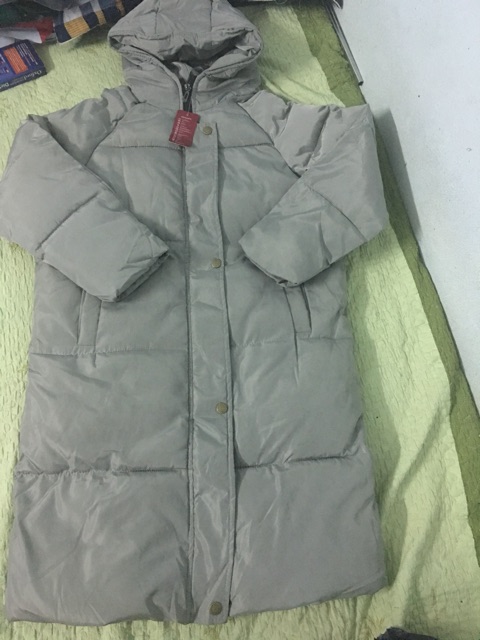 Hàng Order (Sẵn Đen M,Ghi S) - Áo phao dáng dài AP01 - (Hình thật ở cuối) | BigBuy360 - bigbuy360.vn