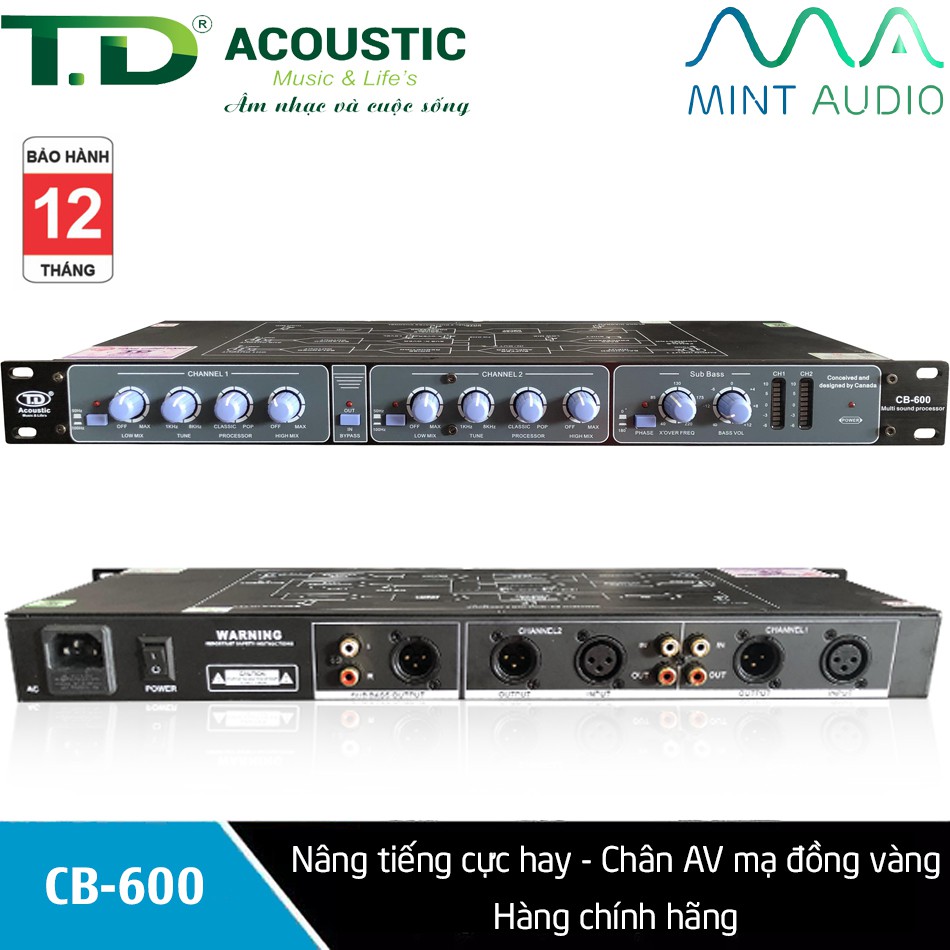 Nâng tiếng cực hay TD Acoustic CB-600 chân AV mạ đồng vàng - Hàng chính hãng