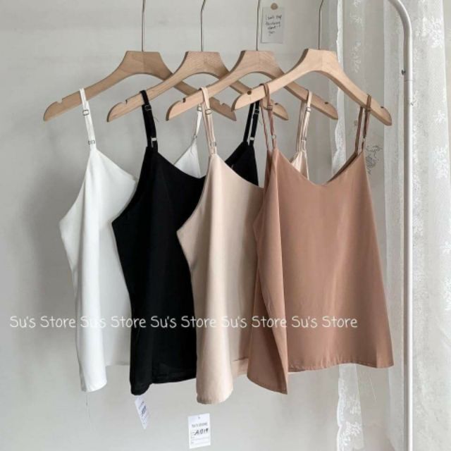 Áo 2 dây voan lụa mềm mịn nhiều màu kiểu dánh Hàn Quốc | BigBuy360 - bigbuy360.vn