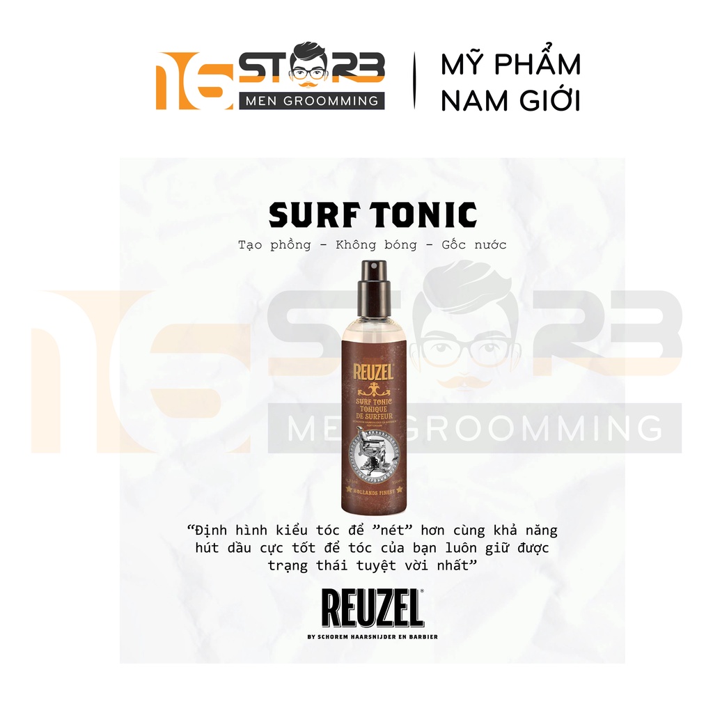 Xịt Tạo Phồng Tóc Reuzel Spray Grooming Tonic , Surf Tonic, Hair Tonic 355/350ml