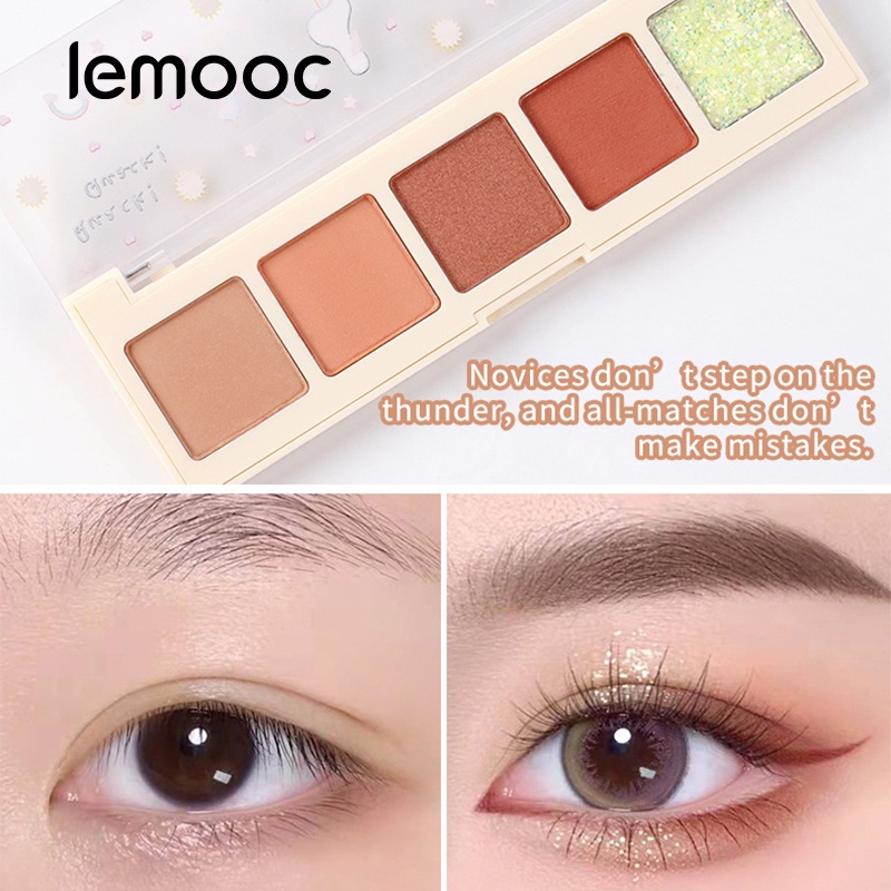 Bảng Phấn Mắt 5 Màu Sắc Chống Thấm Nước Chống Thấm Mồ Hôi