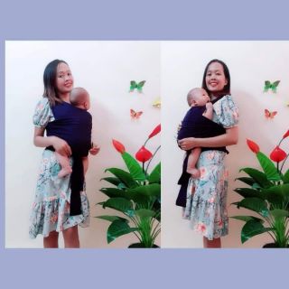 Combo 2 địu vải xanh than