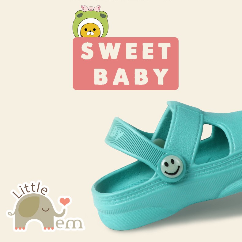 Dép đa năng cho bé chống trơn trượt _ Sweet baby (kèm sticker)