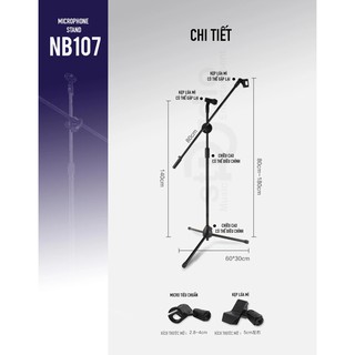 Chân đứng Micro thu âm NB 107 - Microphone Stand