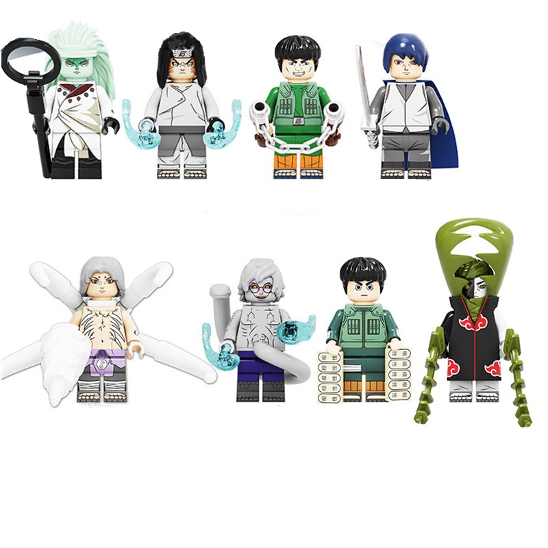 Mô hình nhân vật Uchiha Sasuke Hyuga Neji Orochimaru trong phim Naruto
