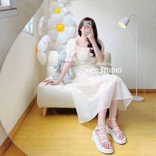 Đầm Maxi Voan Be Cột Nơ Hèo Studio (Ảnh Thật + Video)