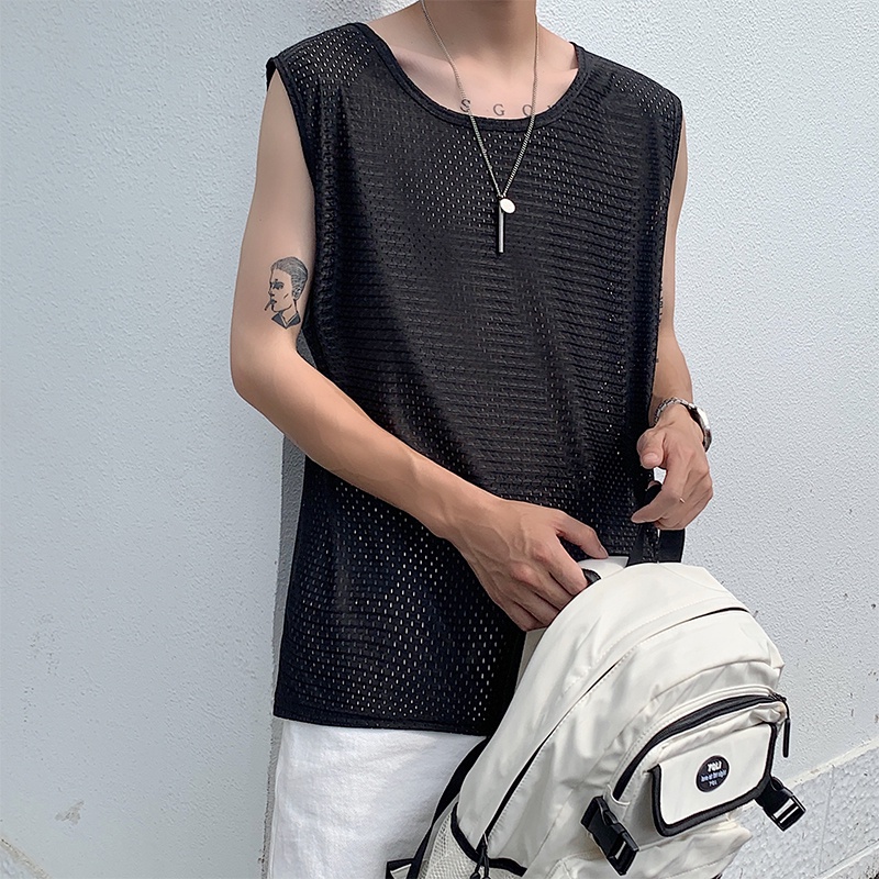 Áo Ba Lỗ Thể Thao Thoáng Khí Mau Khô Thời Trang Mùa Hè Cho Nam