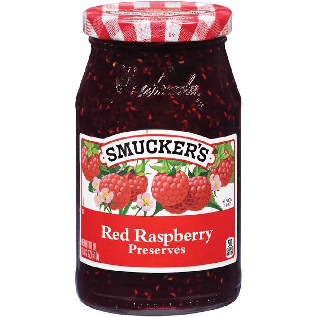 Mứt Nam Việt Quất/ Mâm xôi/ Dâu/ Cam Ngọt Smucker's Hũ 340g (Mỹ)