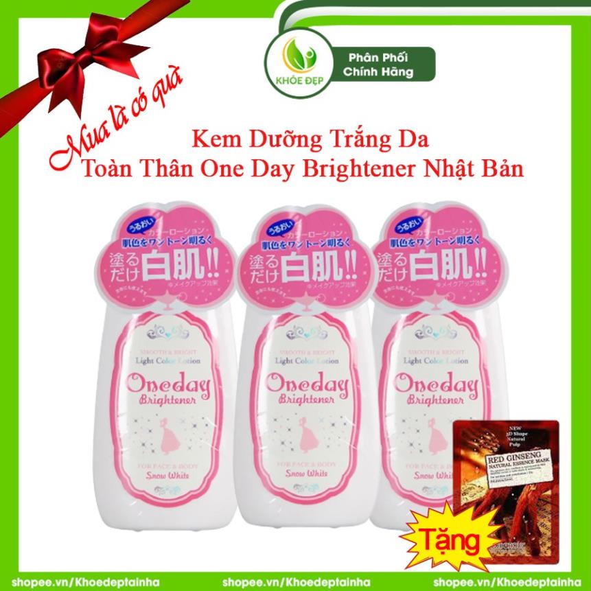 [ CHÍNH HÃNG ] Kem Dưỡng Trắng Da Toàn Thân ONE DAY BRIGHTENER Nhật Bản 120ml | BigBuy360 - bigbuy360.vn