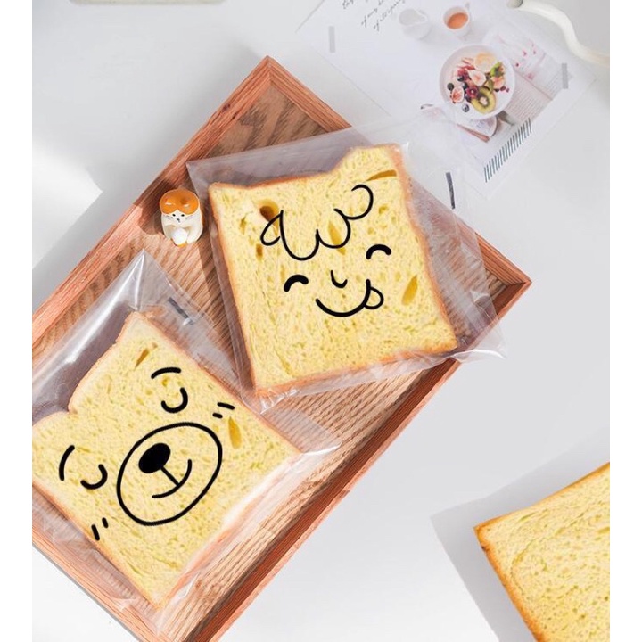 set 10, 20, 50 túi kiếng dán động vật size 15 x 18 cm