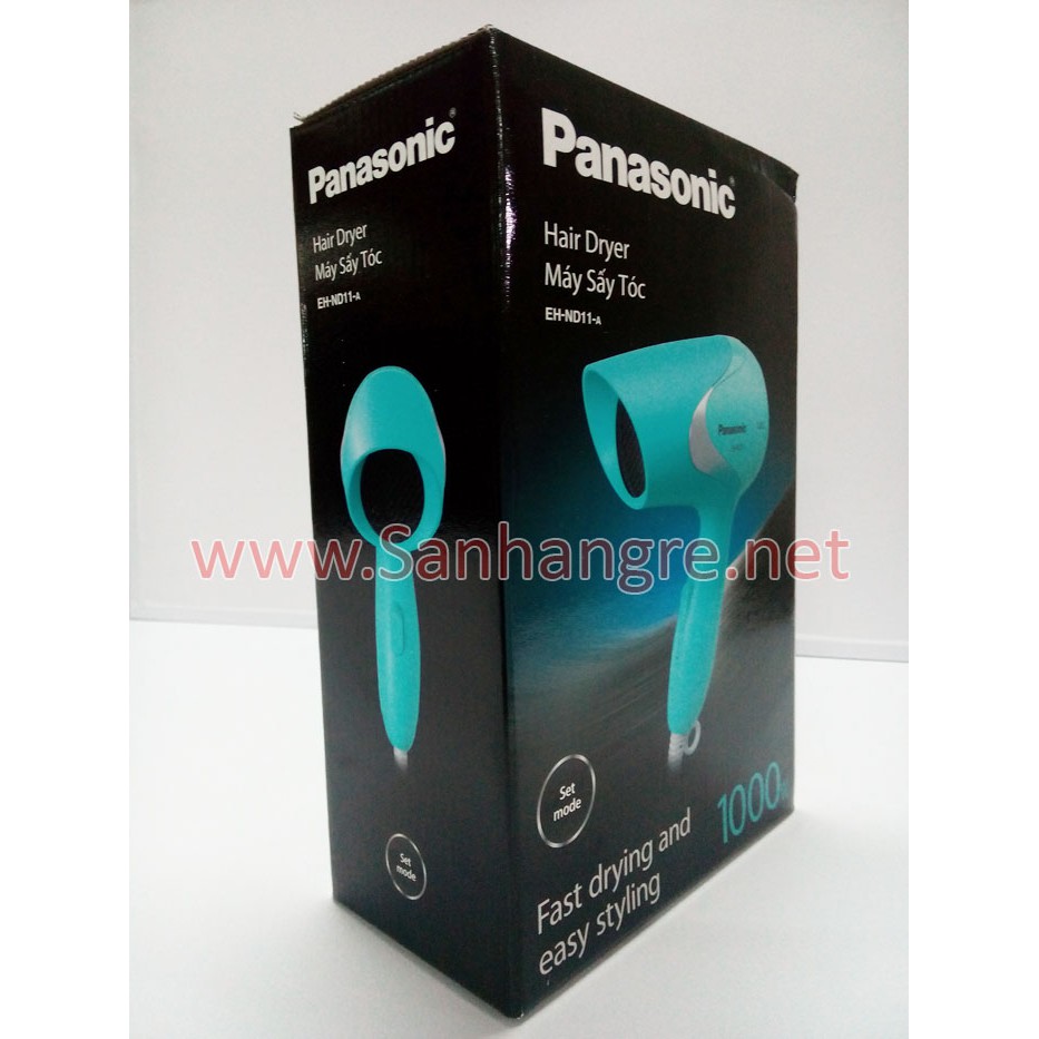 Máy sấy tóc Panasonic EH-ND11-W645 sản xuất Thái Lan, hàng chính hãng bảo hành 12 tháng màu xanh