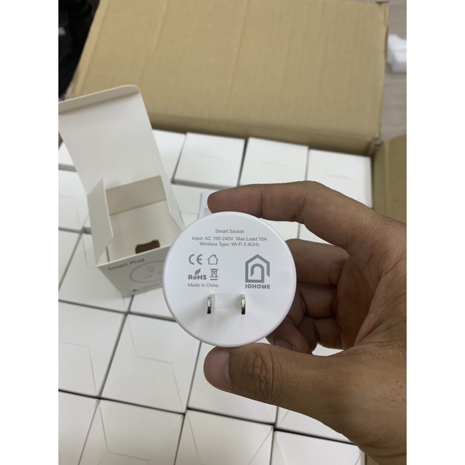 Ổ cắm điện thông minh Tuya Smart Life 10A kết nối Wifi IOHOME - Dùng mọi loại phích cắm