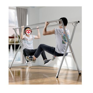 Giá phơi đồ X xếp gọn chịu lực cực khủng chất liệu INOX siêu bền (1,5m-2,4m) - King Garden