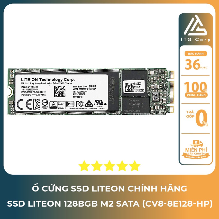 Ổ cứng SSD Liteon 128BGB M2 SATA (CV8-8E128-HP) hàng chính hãng - ITG