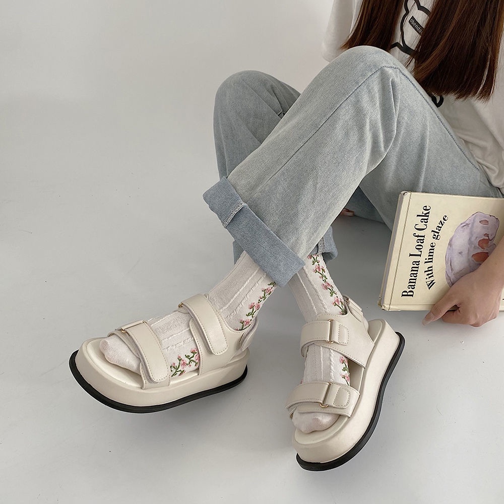 Giày Sandal Nữ Mùa Hè Phong Cách Hàn Quốc