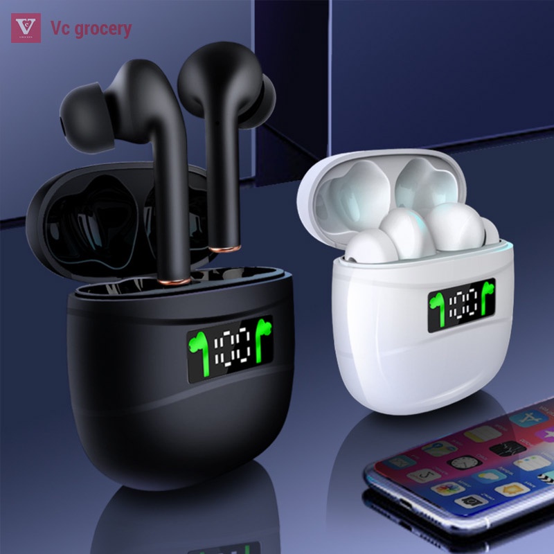 [FREESHIP] Tai nghe bluetooth V5.2 J3 Pro không dây TWS tuyển chọn từ màn hình kỹ thuật số