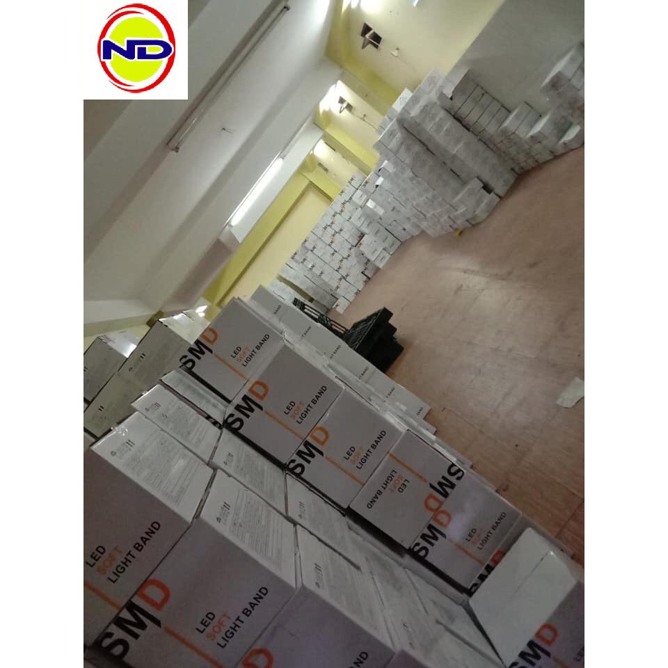 Led dây 5730 siêu sáng 2 hàng bóng chéo hắt trần cao cấp  ĐƯỢC TẶNG 3 NGUỒN