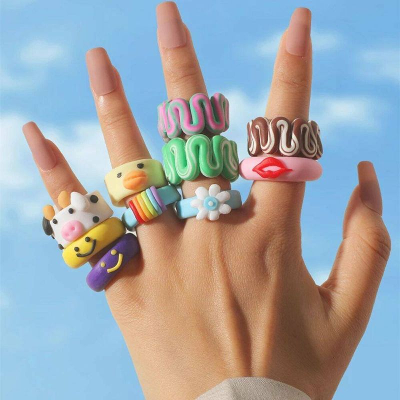 Đất sét tự khô 12/24/36 màu decor gương Cute Shop