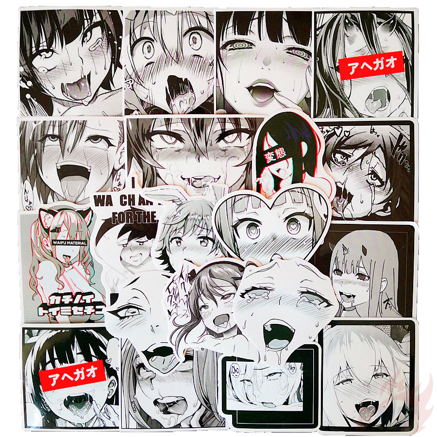 Set 30 đề can hỗn hợp hình cô gái anime gợi cảm ACGN 02 trang trí tự làm thời trang