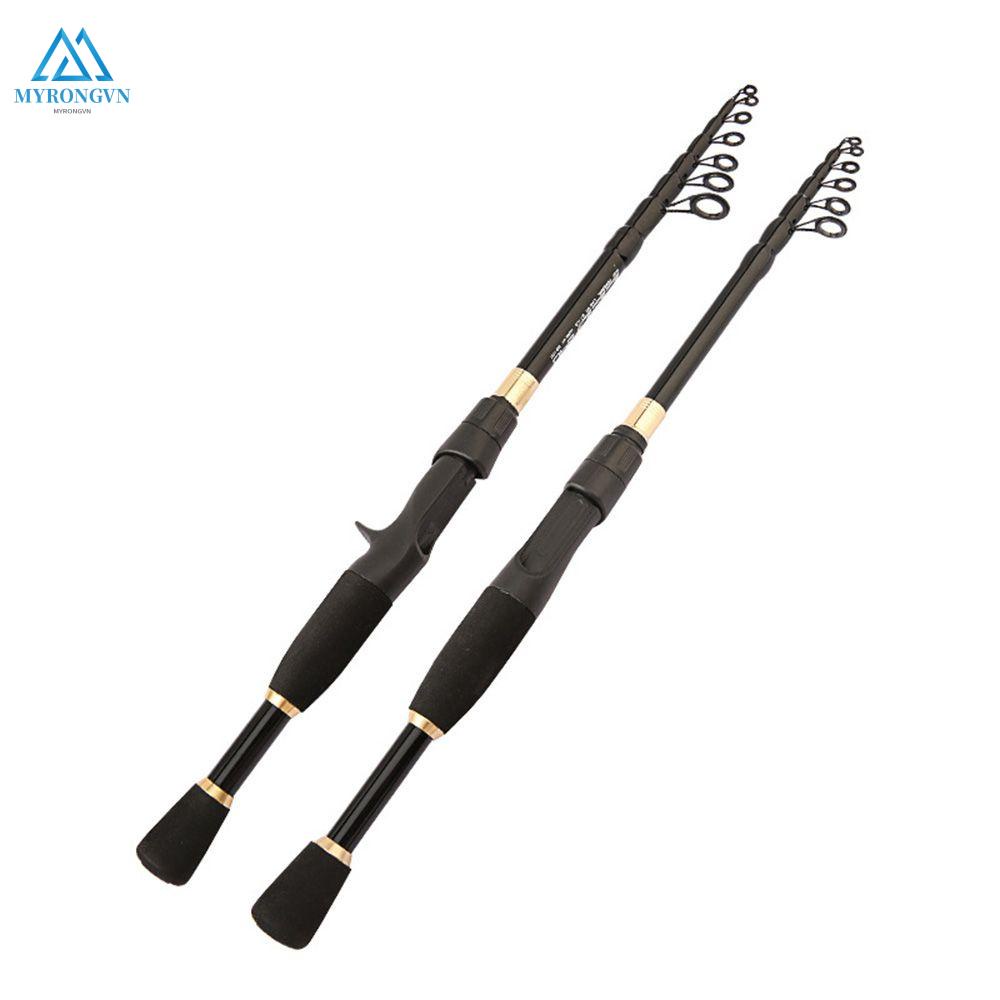 Cần Câu Cá Mini 1.6m Bằng Sợi Carbon EVA Có Tay Cầm Thu Gọn Tiện Dụng