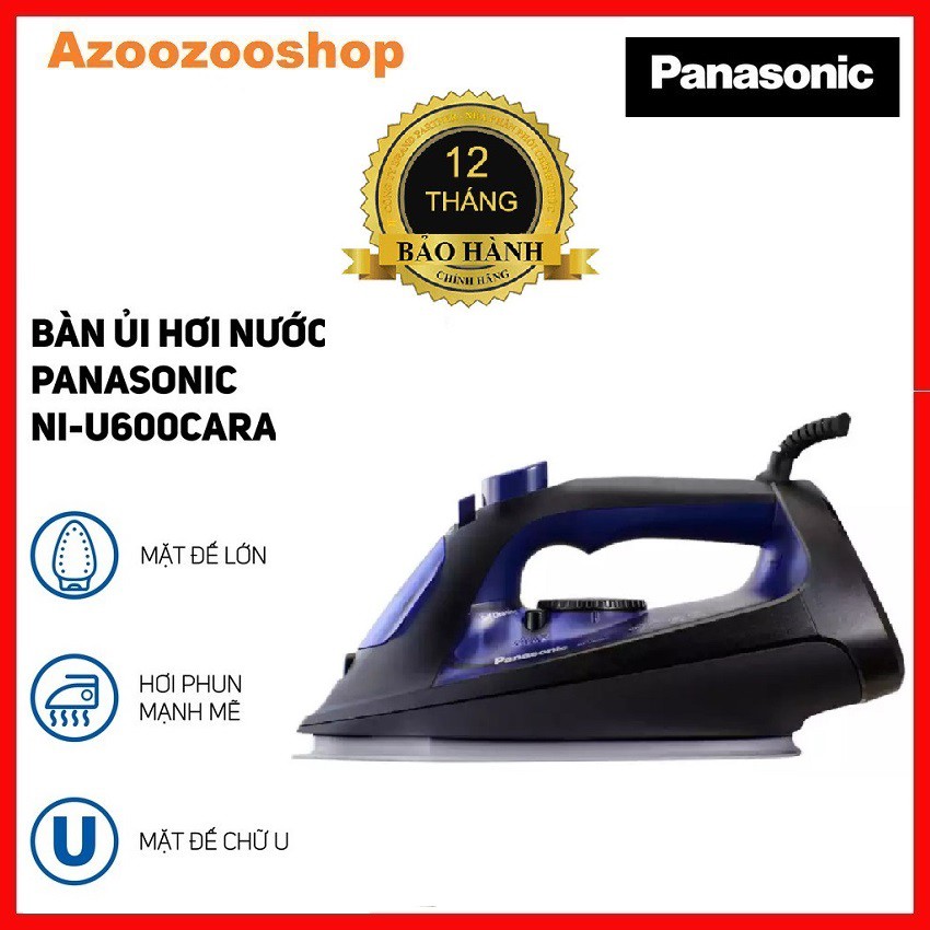 Bàn ủi hơi nước Panasonic PABU-NI-U600CARA, chính hãng bảo hành 12 tháng trên toàn quốc