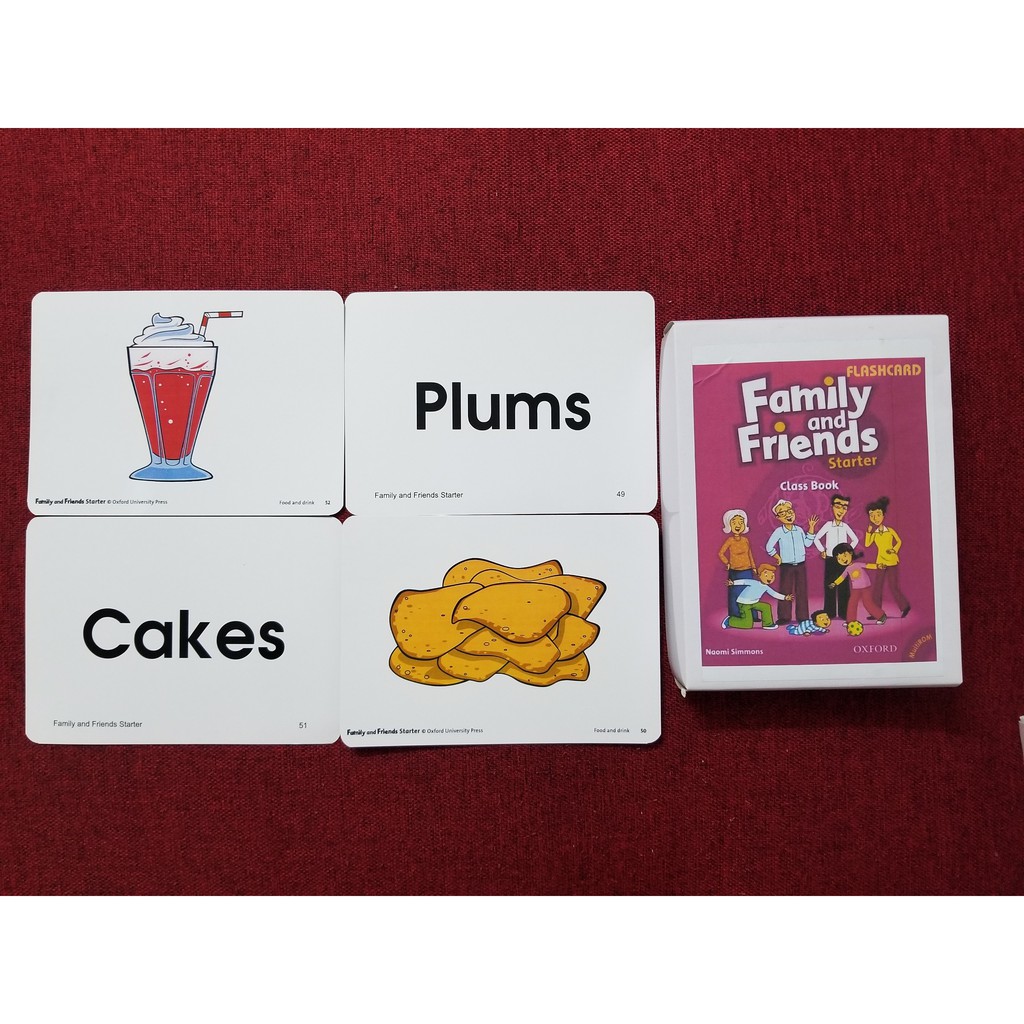 Flashcard Family and Friends Starter (A5 - in 2 mặt)