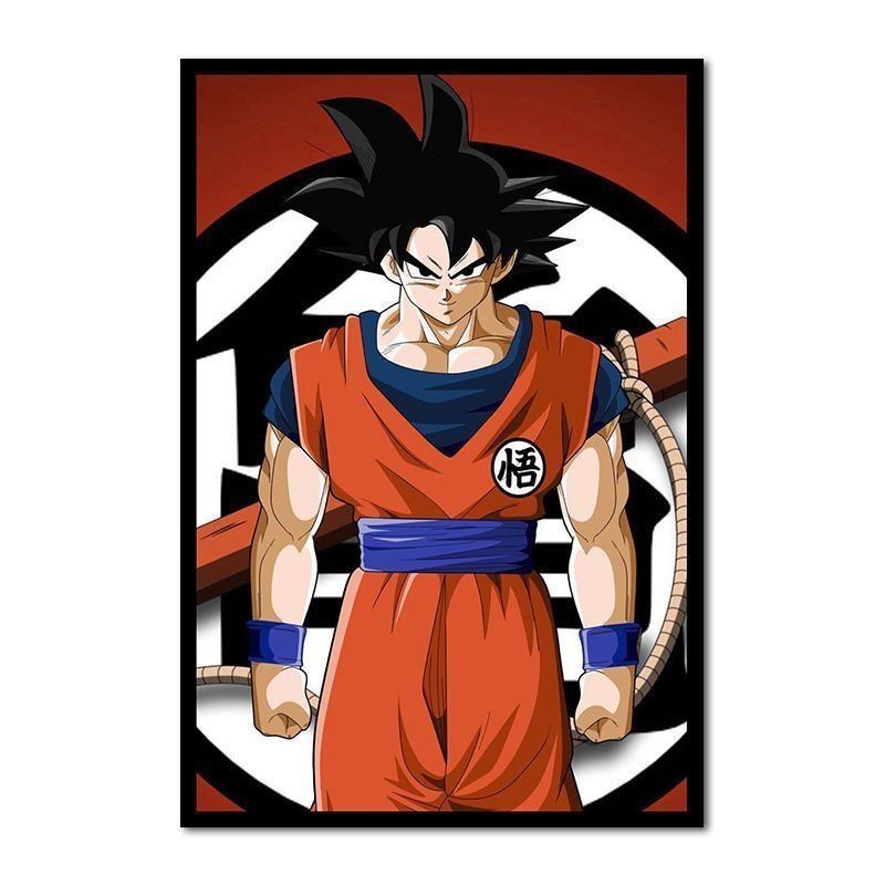 Tranh Sơn Dầu DIY Họa Tiết Dragon Ball Hoạt Hình