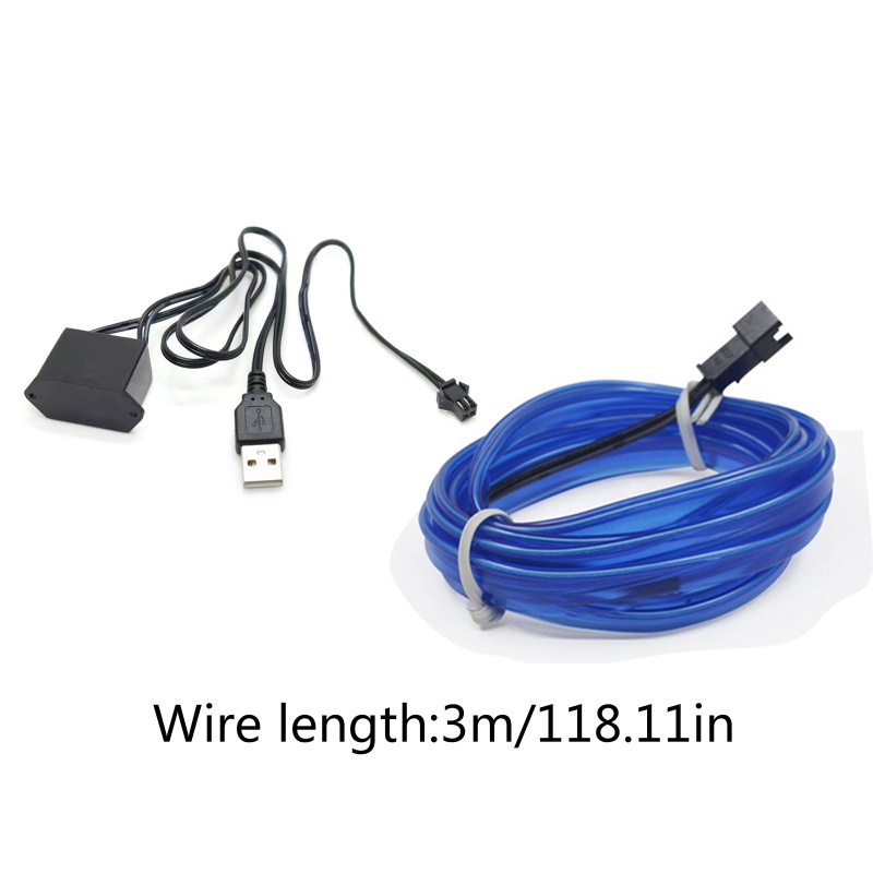 Dây Đèn Neon EL Linh Hoạt Chuyên Dụng Cho Trang Trí Xe Hơi
