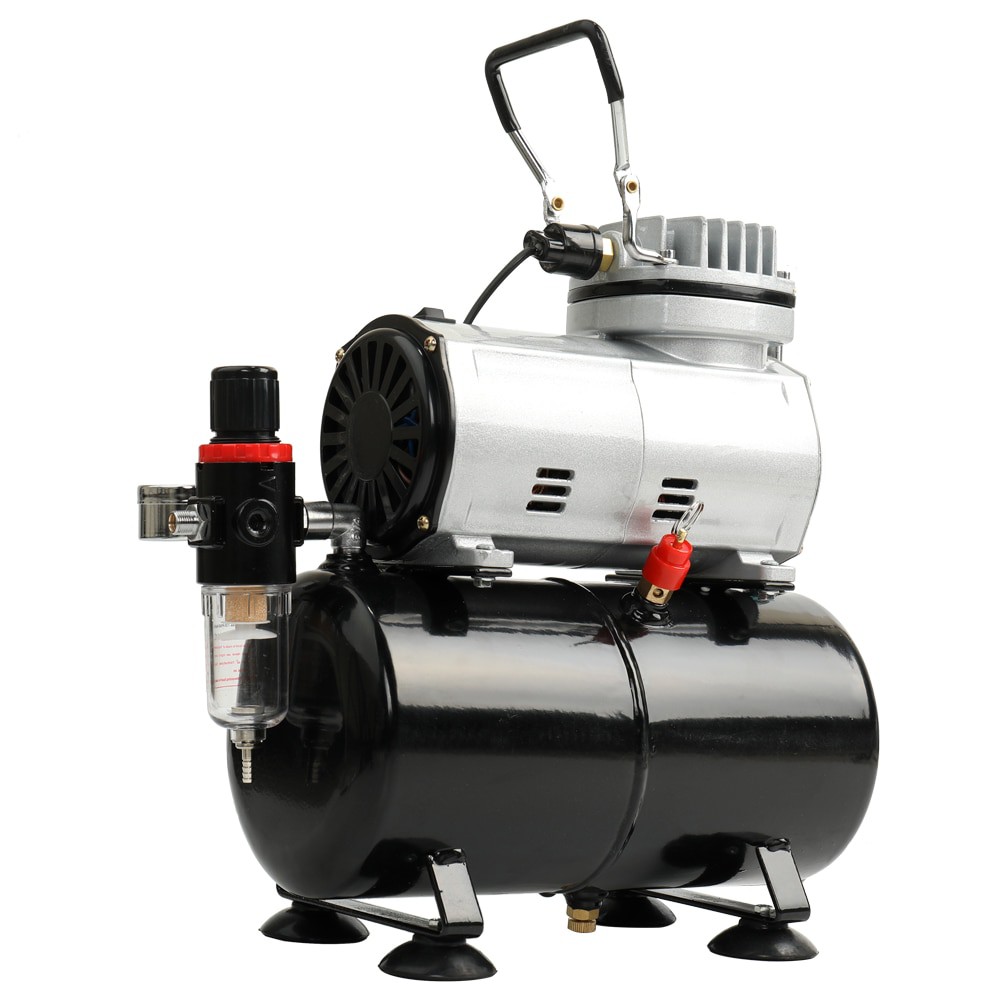 Máy Nén Khí Bình Chứa Phun Sơn Mini Airbrush AS-186 Airbrush Compressor