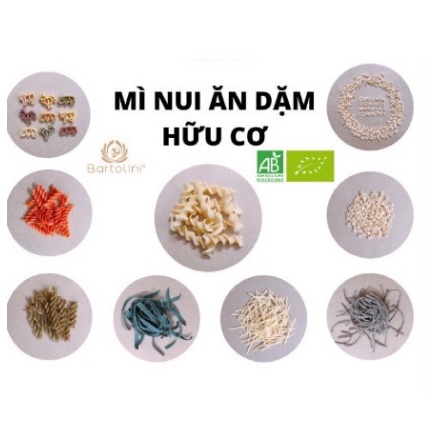 100g Nui Mì Hữu Cơ Các Loại Cho Bé Yêu Ăn Dặm