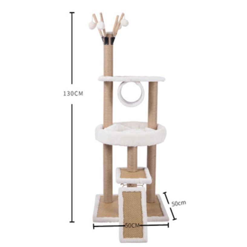 [Mã 159FMCGSALE giảm 8% đơn 500K] [sẵn T01] cattree nhà cây cho mèo cói size lớn