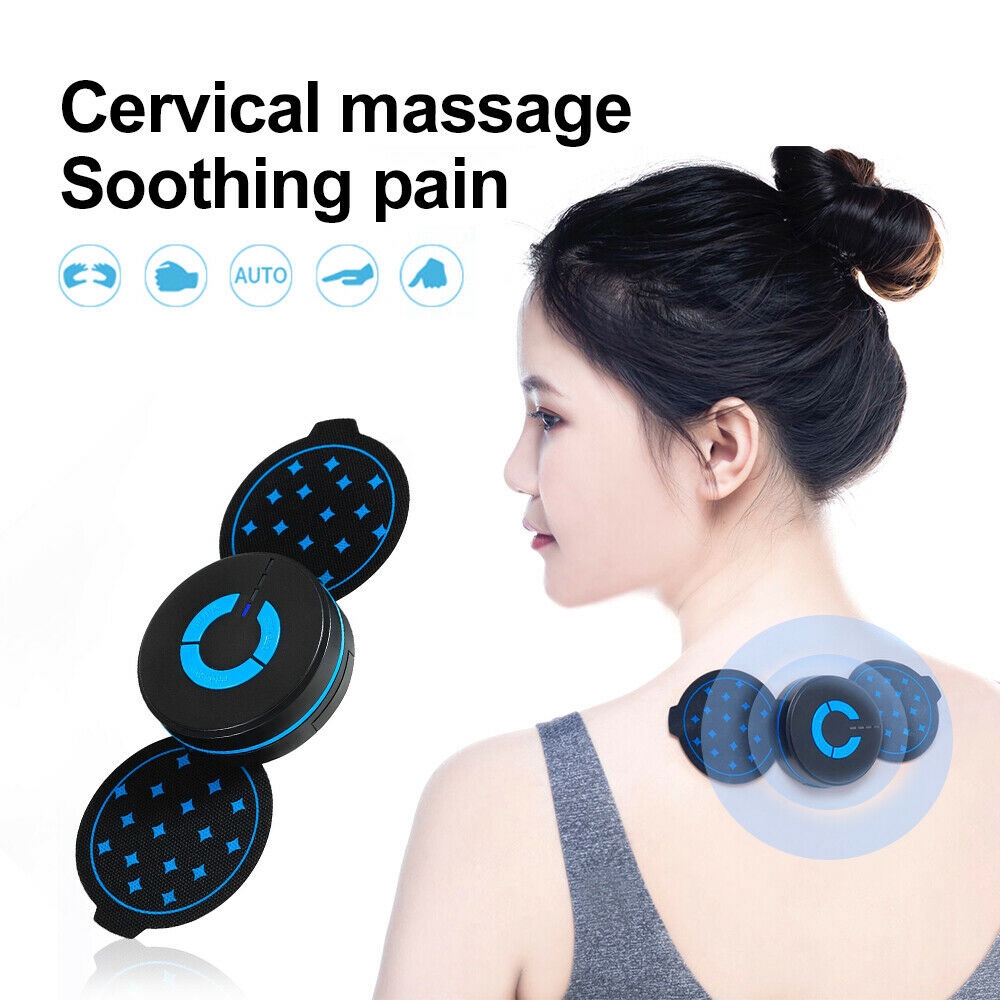 Portable Mini Electric Shoulder Neck Massage Pad Cervical Vertebra Waist Arm Leg Massager 10 Modes