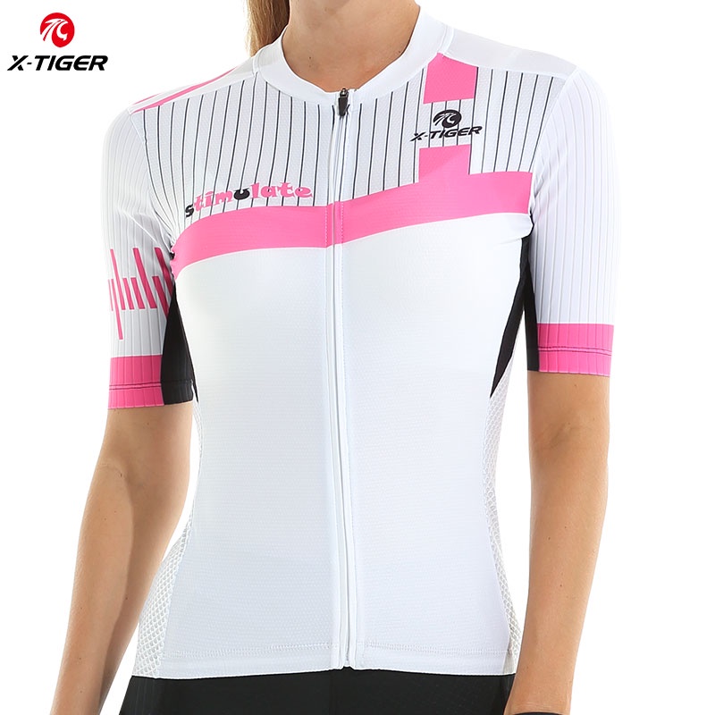 Áo đạp xe X-TIGER ngắn tay thoáng khí thời trang mùa hè dành cho nữ