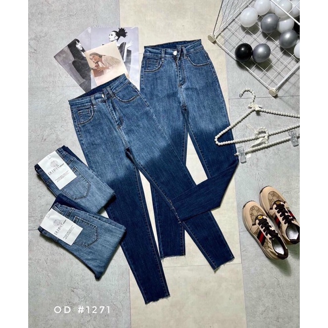 Quần Jeans Loang Màu⚡️ Ôm Đùi Chất Co Giãn Tôn Dáng Siêu Đẹp _ SHOP THƠM PHẠM