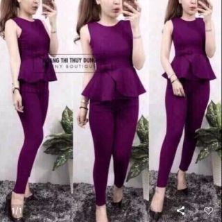 Set bộ peplum lửng hotgirl